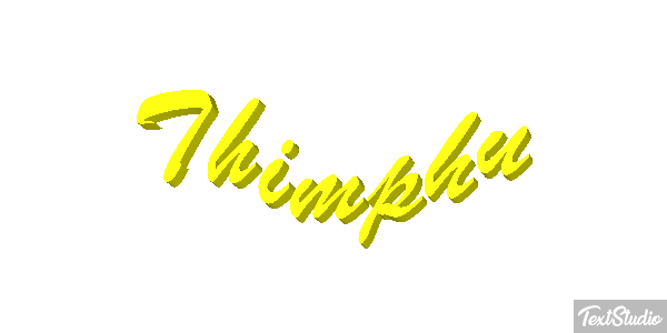 Thimphu Tekst effect