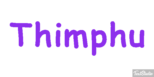 Thimphu Tekst effect