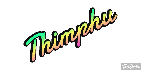 Thimphu Tekst effect