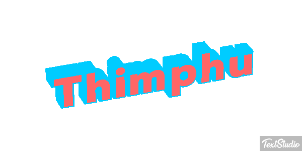 Thimphu Tekst effect