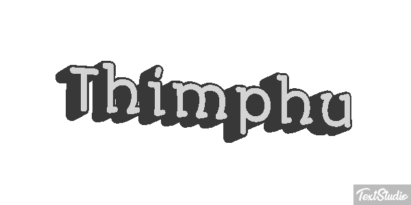 Thimphu Tekst effect