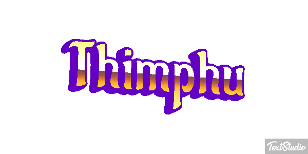 Thimphu Tekst effect