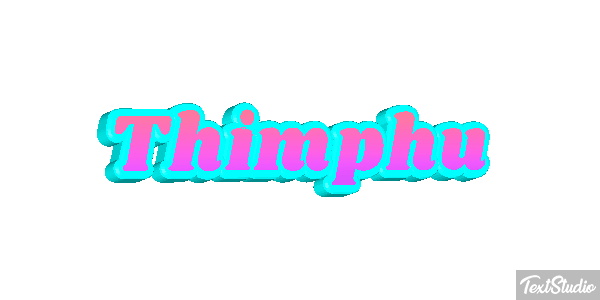 Thimphu Tekst effect
