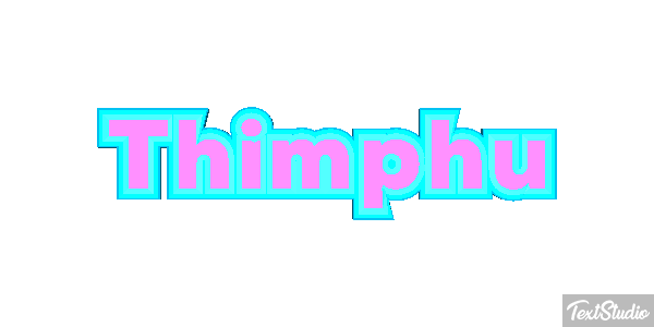 Thimphu Tekst effect