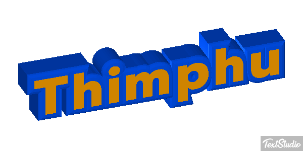 Thimphu Tekst effect