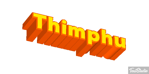 Thimphu Tekst effect
