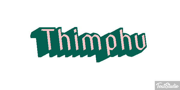 Thimphu Tekst effect