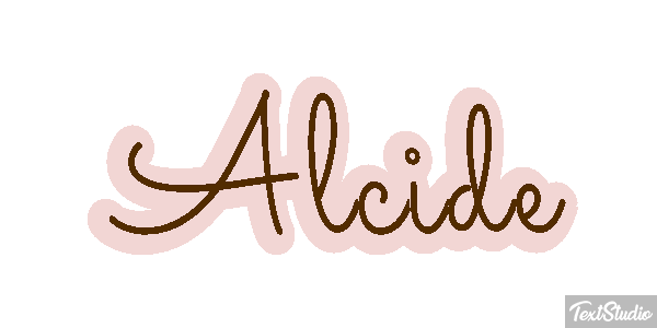 Alcide Text effect