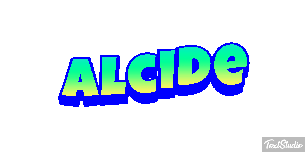 Alcide Text effect