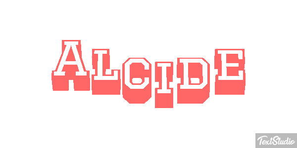 Alcide Text effect