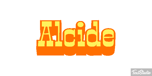 Alcide Text effect