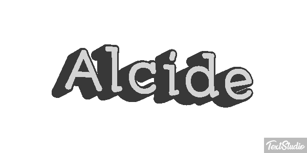 Alcide Text effect