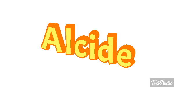 Alcide Text effect