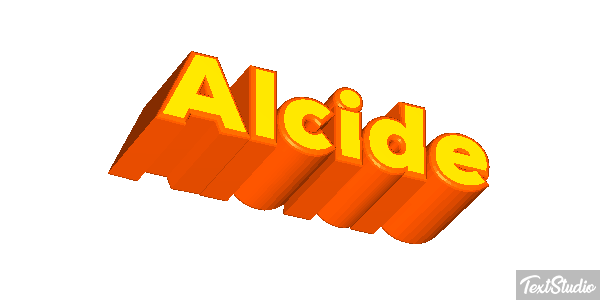 Alcide Text effect