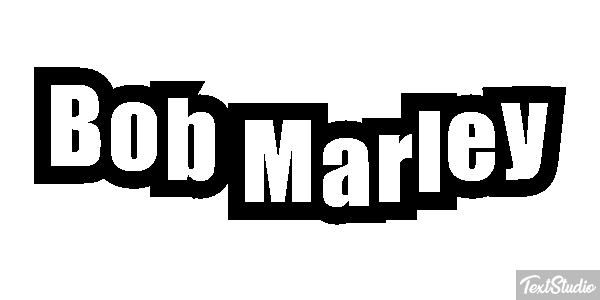 Bob Marley Efecto de texto