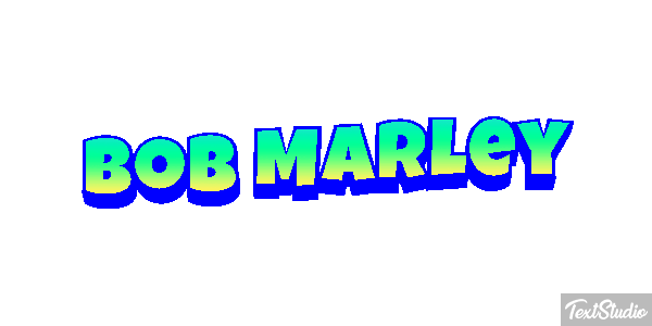 Bob Marley Efecto de texto