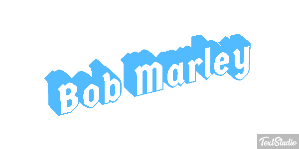 Bob Marley Efecto de texto