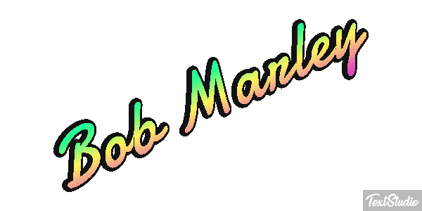 Bob Marley Efecto de texto