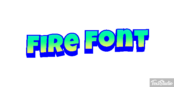Fire Font Effetto testo