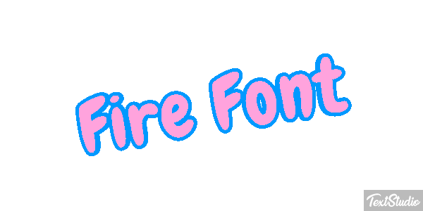 Fire Font Effetto testo