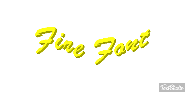 Fire Font Effetto testo