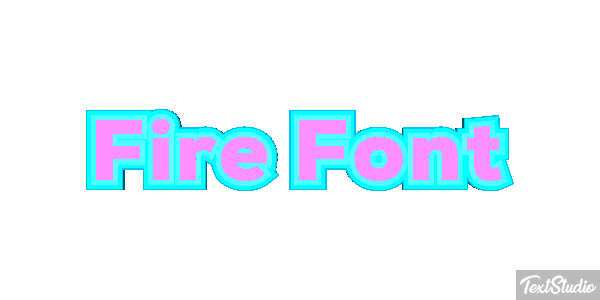 Fire Font Effetto testo
