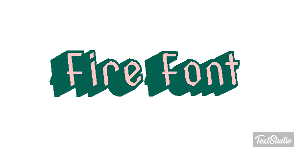 Fire Font Effetto testo