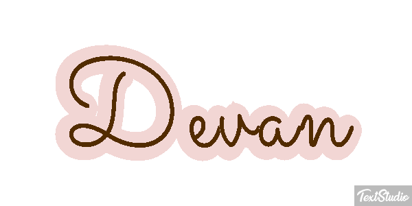 Devan Текстовый эффект