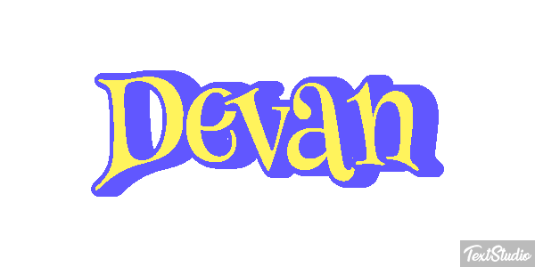 Devan Текстовый эффект