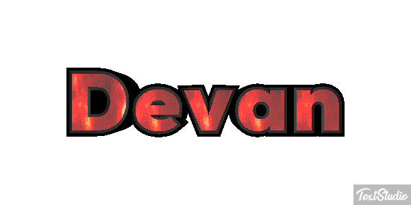 Devan Текстовый эффект