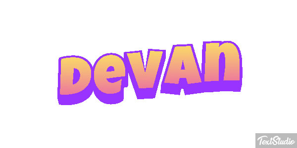 Devan Текстовый эффект