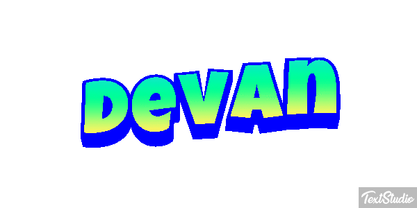 Devan Текстовый эффект