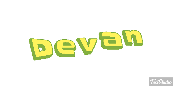 Devan Текстовый эффект