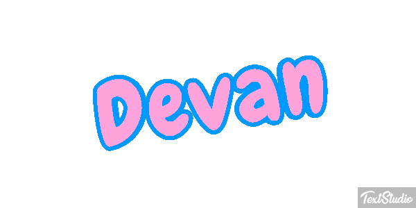 Devan Текстовый эффект