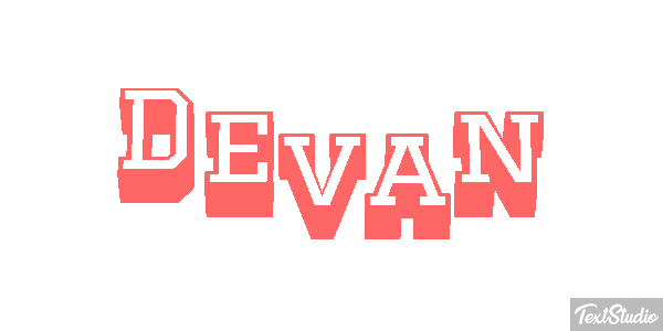 Devan Текстовый эффект