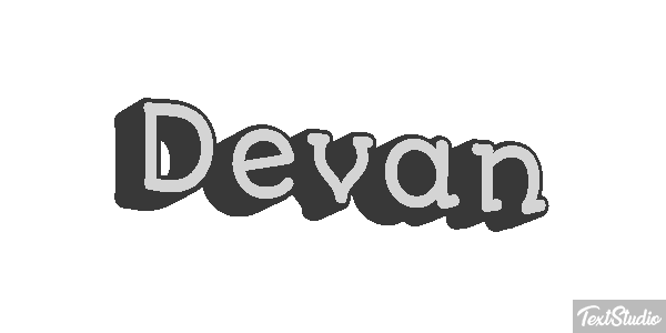 Devan Текстовый эффект