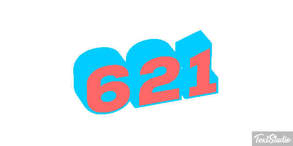 621 Text effect