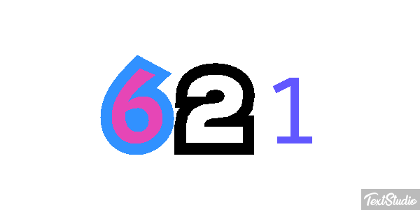 621 Text effect