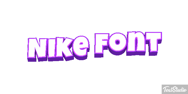 Nike Font Efekt tekstowy