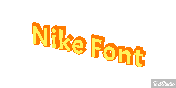 Nike Font Efekt tekstowy