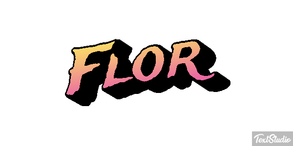 Flor Efeito do texto