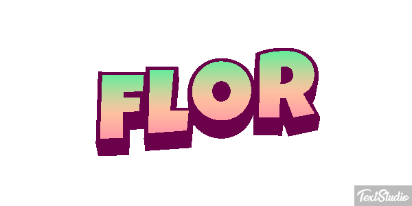 Flor Efeito do texto