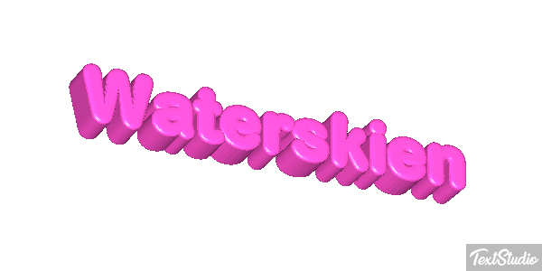 Waterskiën Текстовый эффект