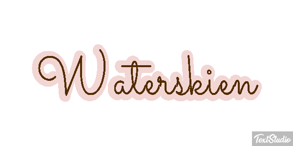 Waterskiën Текстовый эффект