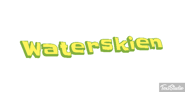 Waterskiën Текстовый эффект