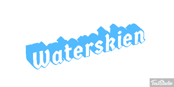 Waterskiën Текстовый эффект
