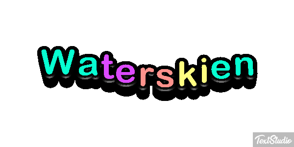 Waterskiën Текстовый эффект