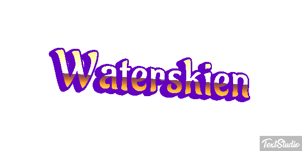 Waterskiën Текстовый эффект