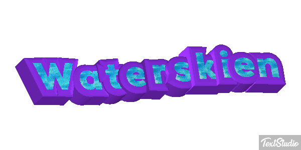 Waterskiën Текстовый эффект
