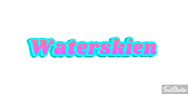 Waterskiën Текстовый эффект